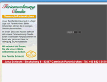 Tablet Screenshot of ferienwohnung-garmisch.net